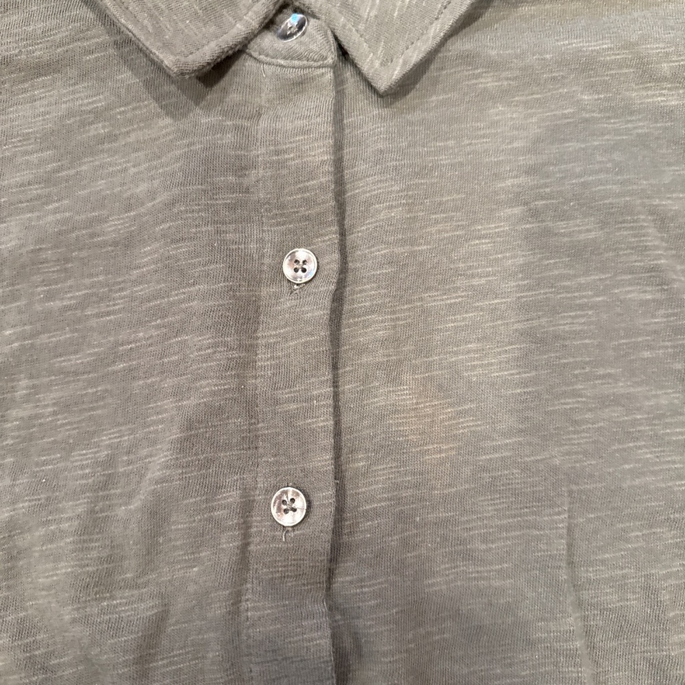 Splendid Button Down Short Sleeve Top - image 2